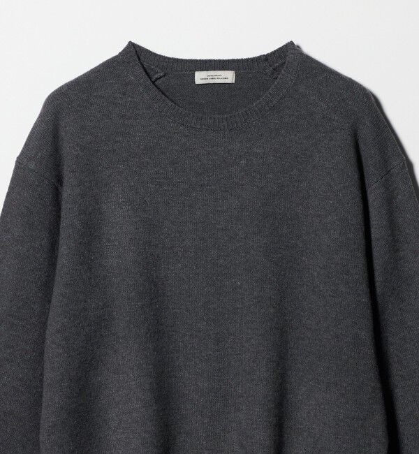 UNITED ARROWS green label relaxing「【WEB限定】＜at ease＞サイド スリット プルオーバー ニット ウォッシャブル」|ニット・セーター|