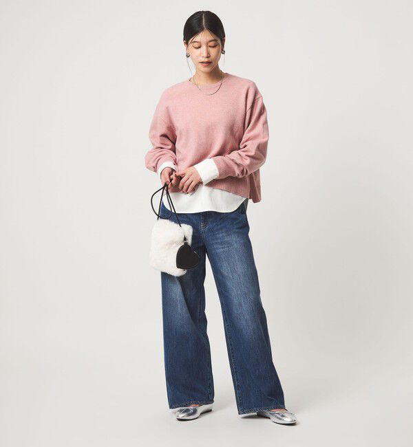 UNITED ARROWS green label relaxing「【WEB限定】＜at ease＞サイド スリット プルオーバー ニット ウォッシャブル」|ニット・セーター|