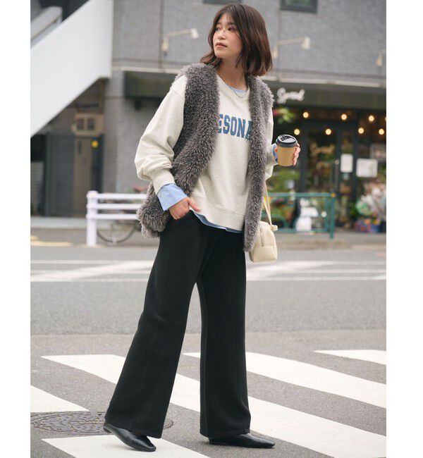 UNITED ARROWS green label relaxing「【WEB限定】＜at ease＞ニット パンツ ウォッシャブル」|その他|