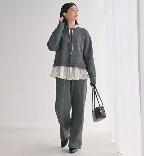 UNITED ARROWS green label relaxing「【WEB限定】＜at ease＞ニット パンツ ウォッシャブル」|その他|