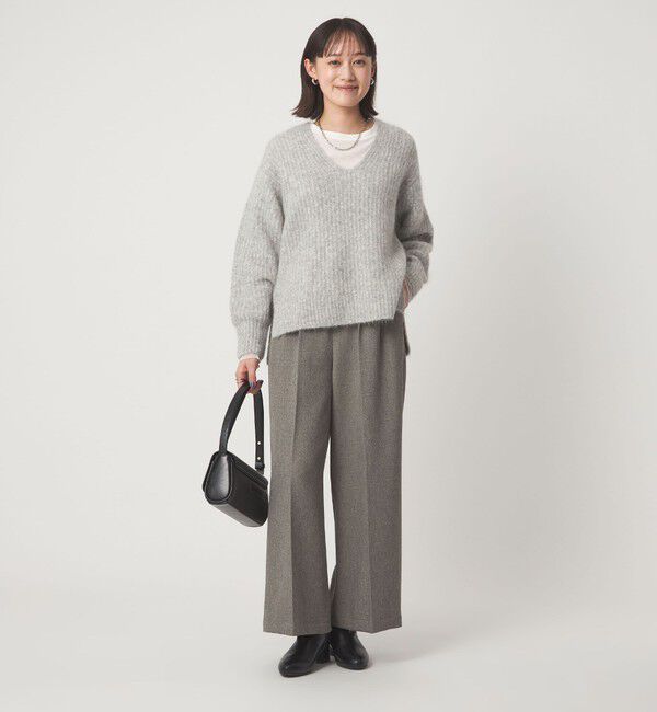 UNITED ARROWS green label relaxing「メランジ ツイル ワイド パンツ マシンウォッシャブル」|その他|