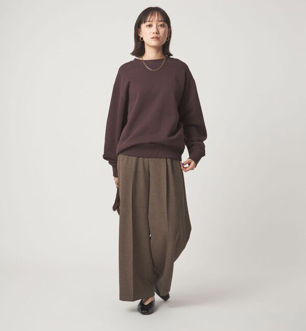 UNITED ARROWS green label relaxing「メランジ ツイル ワイド パンツ マシンウォッシャブル」|その他|