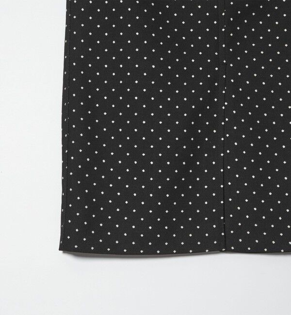 UNITED ARROWS green label relaxing「キチントボトムス ドット ジャガード Iライン スリム タイト スカート ウォッシャブル ストレッチ」|タイト|