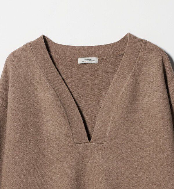 UNITED ARROWS green label relaxing「【WEB限定】＜at ease＞スキッパー プルオーバー ニット ウォッシャブル」|ニット・セーター|