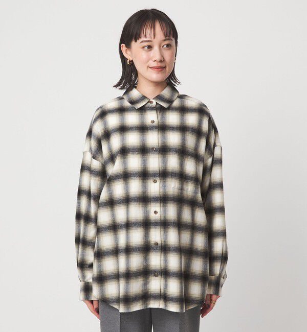 UNITED ARROWS green label relaxing「コットン ネル チェック シャツ」|シャツ・ブラウス|