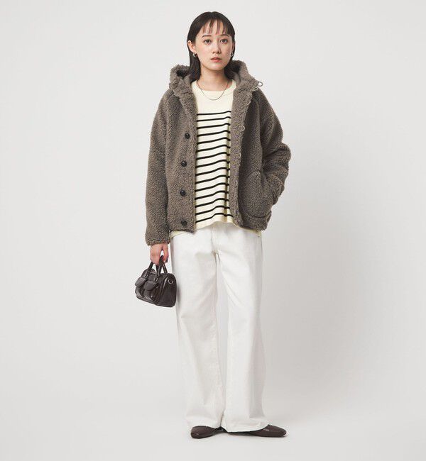 UNITED ARROWS green label relaxing「バックフォルム ニット プルオーバー マシンウォッシャブル」|ニット・セーター|