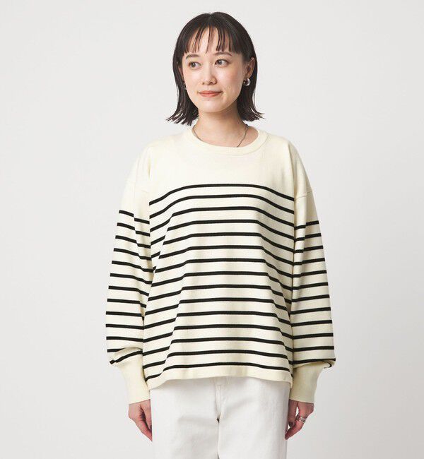 UNITED ARROWS green label relaxing「バックフォルム ニット プルオーバー マシンウォッシャブル」|ニット・セーター|