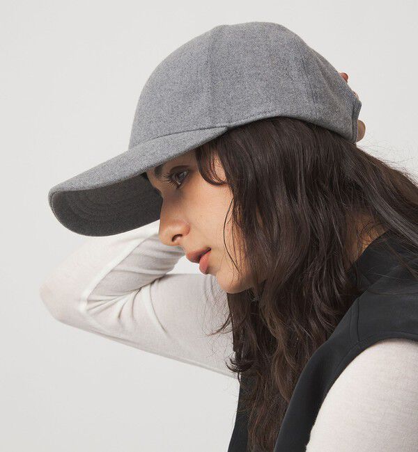 UNITED ARROWS green label relaxing「起毛ピーチ バイザー キャップ / 帽子 UVカット」|キャップ・キャスケット|