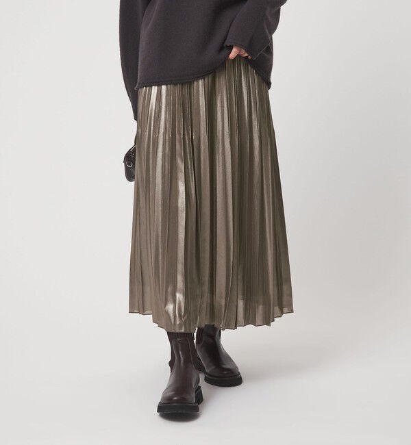 UNITED ARROWS green label relaxing「ハクプリント プリーツ スカート」|フレア|MOCA