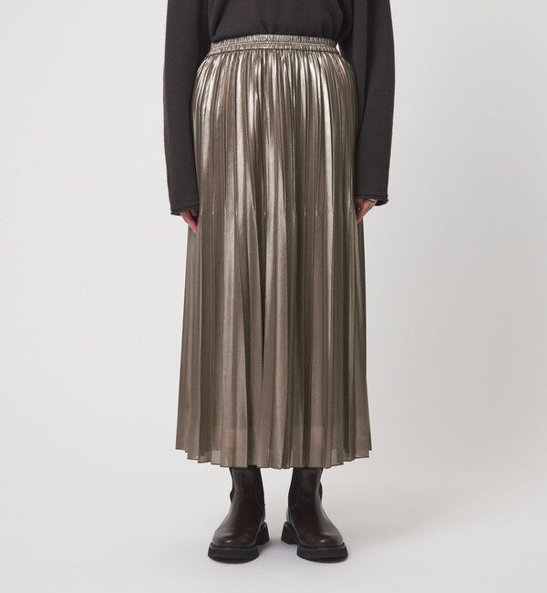 UNITED ARROWS green label relaxing「ハクプリント プリーツ スカート」|フレア|