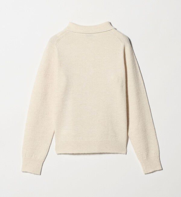 UNITED ARROWS green label relaxing「襟付き フェイクパール プルオーバー ニット ウォッシャブル」|ニット・セーター|