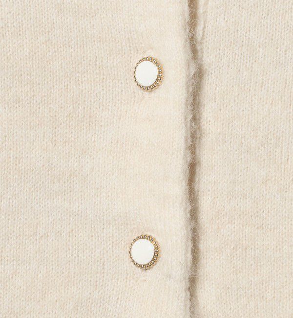 UNITED ARROWS green label relaxing「襟付き フェイクパール プルオーバー ニット ウォッシャブル」|ニット・セーター|