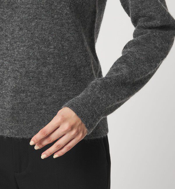 UNITED ARROWS green label relaxing「襟付き フェイクパール プルオーバー ニット ウォッシャブル」|ニット・セーター|