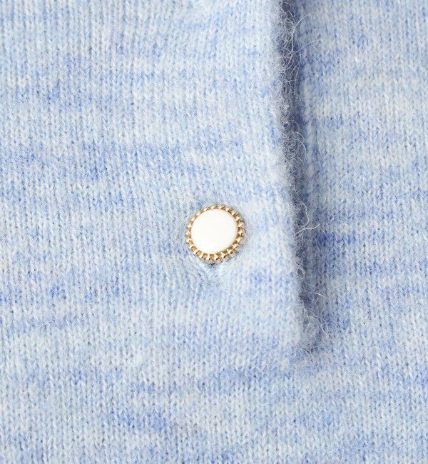 UNITED ARROWS green label relaxing「襟付き フェイクパール プルオーバー ニット ウォッシャブル」|ニット・セーター|