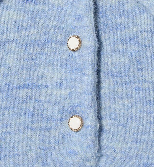 UNITED ARROWS green label relaxing「襟付き フェイクパール プルオーバー ニット ウォッシャブル」|ニット・セーター|