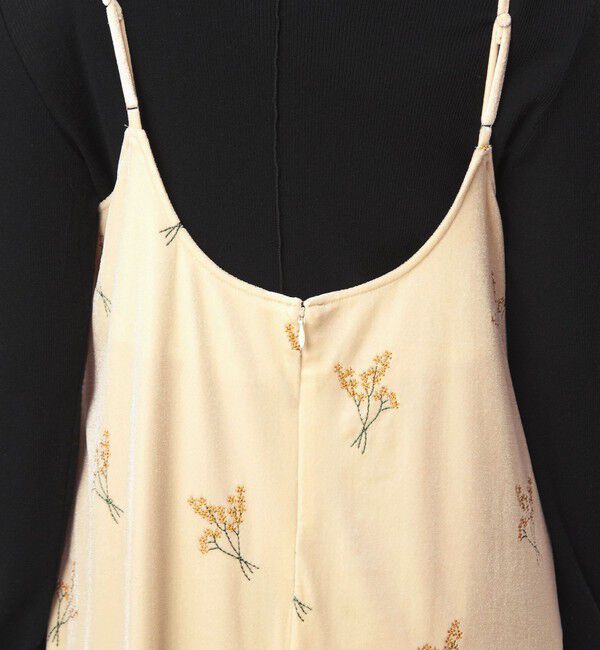 UNITED ARROWS green label relaxing「ベロア シシュウ キャミソール ワンピース」|ワンピース|