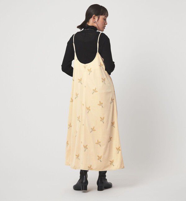 UNITED ARROWS green label relaxing「ベロア シシュウ キャミソール ワンピース」|ワンピース|