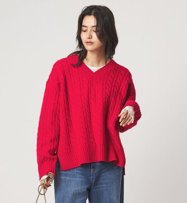 UNITED ARROWS green label relaxing「ゴールバーン Vネック ニット プルオーバー」|ニット・セーター|