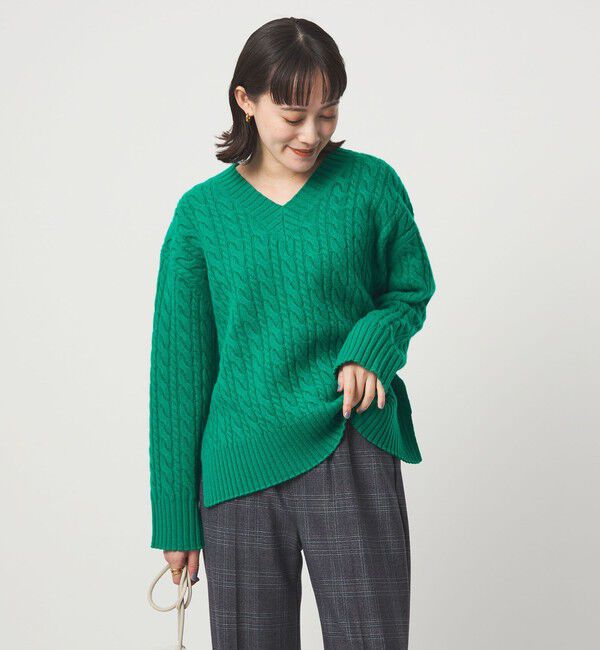 UNITED ARROWS green label relaxing「ゴールバーン Vネック ニット プルオーバー」|ニット・セーター|