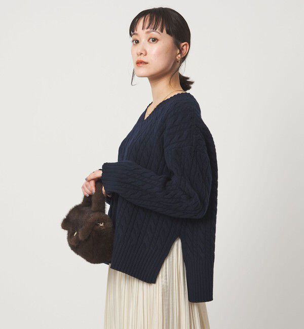 UNITED ARROWS green label relaxing「ゴールバーン Vネック ニット プルオーバー」|ニット・セーター|