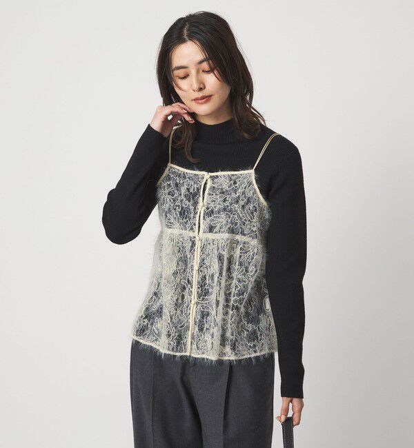 UNITED ARROWS green label relaxing「シアー レース キャミソール」|ベスト・ジレ|