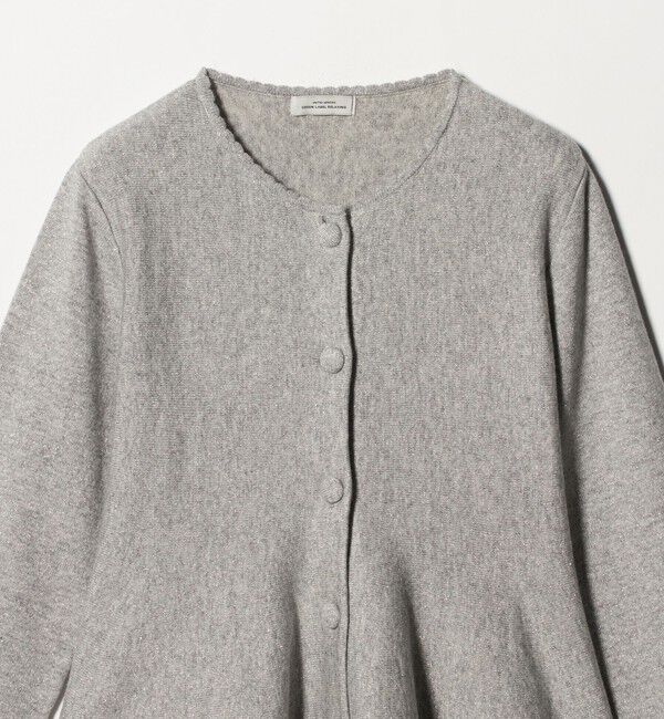 UNITED ARROWS green label relaxing「ペプラム クルミボタン ニット カーディガン」|カーディガン|