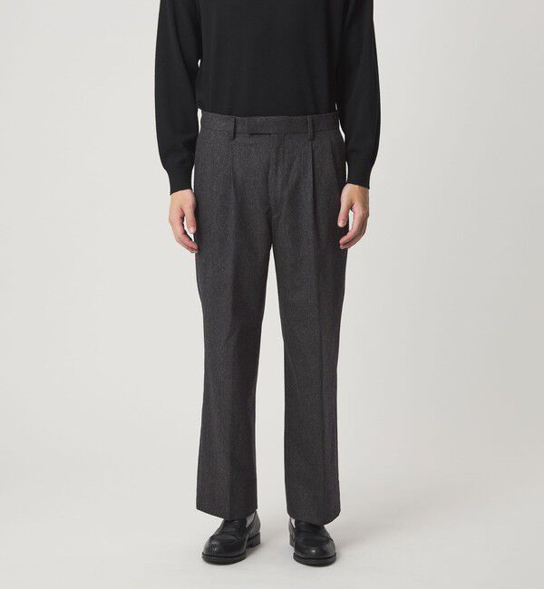 UNITED ARROWS green label relaxing「DC W/N 2プリーツ ワイド スラックス」|スラックス|