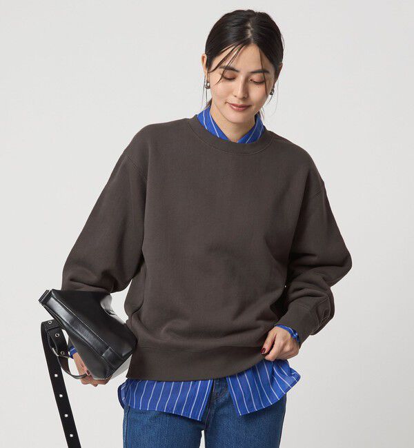 UNITED ARROWS green label relaxing「フォルム スウェット プルオーバー」|スウェット・ジャージ|DK.GRAY