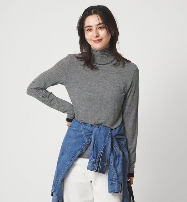 UNITED ARROWS green label relaxing「ベアテン フェイクレイヤード タートルネック プルオーバー」|Tシャツ・カットソー|