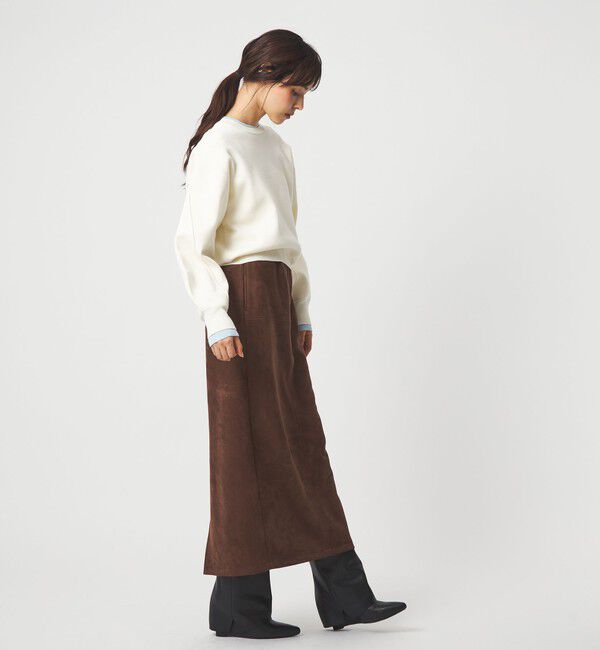 EMMEL REFINES「＜EMMEL REFINES＞EM HW スウェットライク ニット プルオーバー」|ニット・セーター|