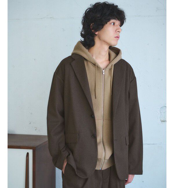 UNITED ARROWS green label relaxing「WONDER CLOTH カジュアル ジャケット -ストレッチ-」|テーラードジャケット|DK.BROWN