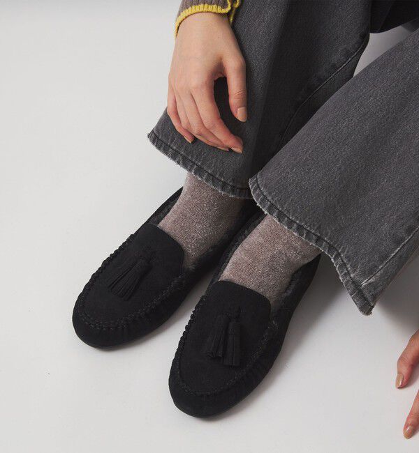 UNITED ARROWS green label relaxing「【WEB限定】ウォームタッセル モカシン 撥水」|モカシン|