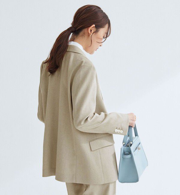 UNITED ARROWS green label relaxing「［size SHORTあり］Greed グリード メランジ ダブル ジャケット」|テーラードジャケット|