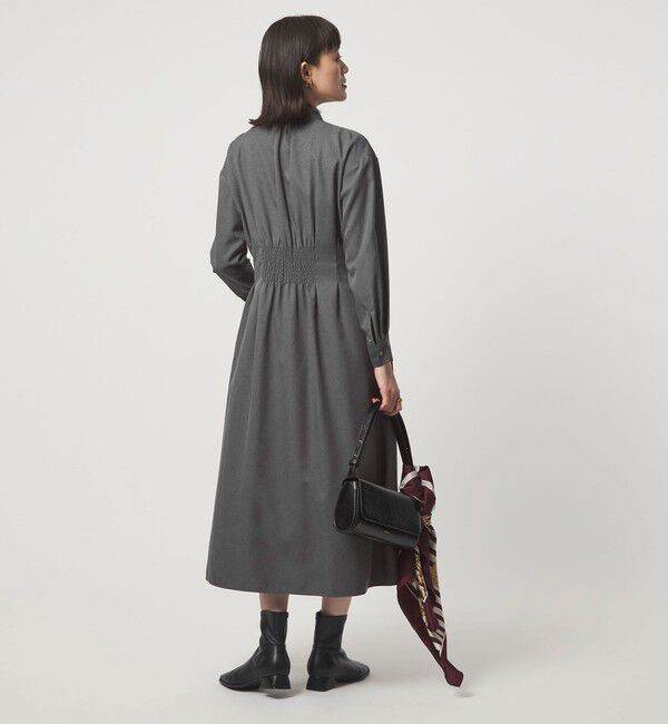 UNITED ARROWS green label relaxing「ウールライク バンドカラータック ワンピース」|ワンピース|