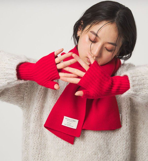 UNITED ARROWS green label relaxing「【別注】＜Johnstons of Elgin＞ニット マフラー」|ストール|