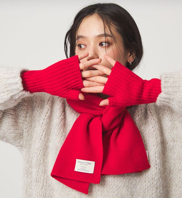 UNITED ARROWS green label relaxing「【別注】＜Johnstons of Elgin＞ニットグローブ / 手袋」|手袋|