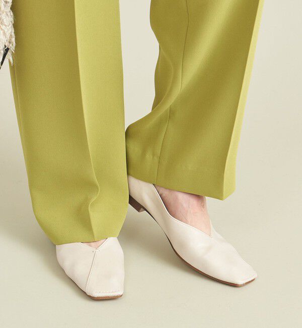 BEAUTY&YOUTH UNITED ARROWS「Vカットステッチ フラットシューズ」|バレエシューズ|