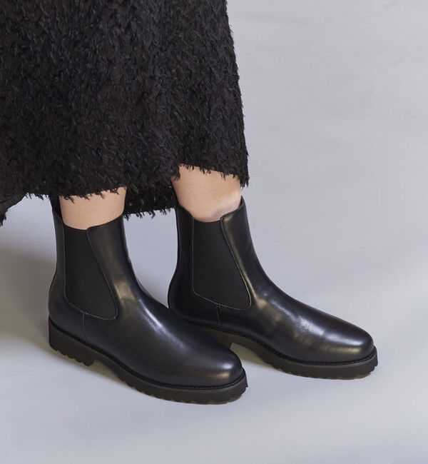 BEAUTY&YOUTH UNITED ARROWS「レザー サイドゴアブーツ」|ショートブーツ|