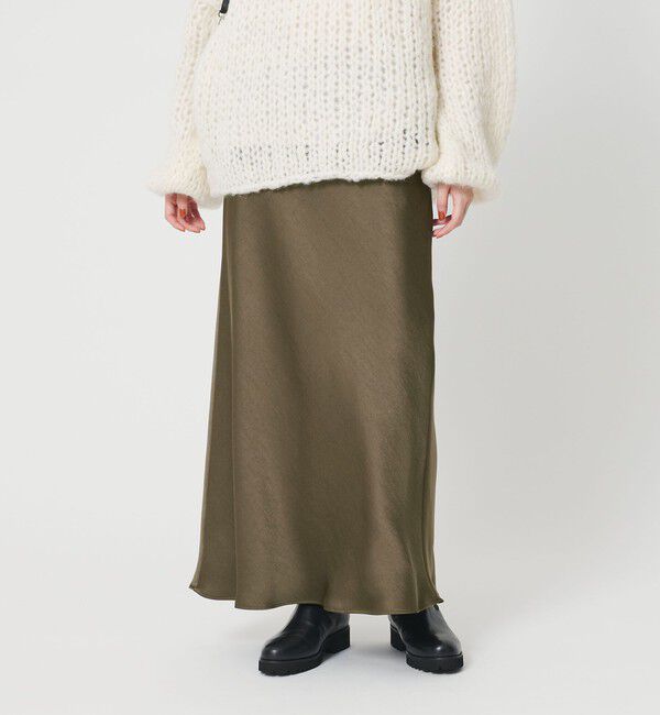 BEAUTY&YOUTH UNITED ARROWS「ポリエステルサテン マーメイドフレアスカート」|スカート|