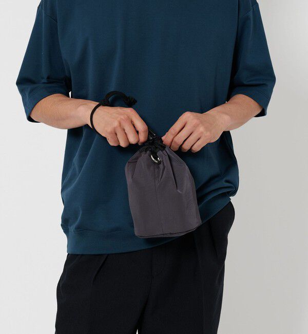 BEAUTY&YOUTH UNITED ARROWS「ライト ナイロン クロス パース」|ハンドバッグ|DK.GRAY