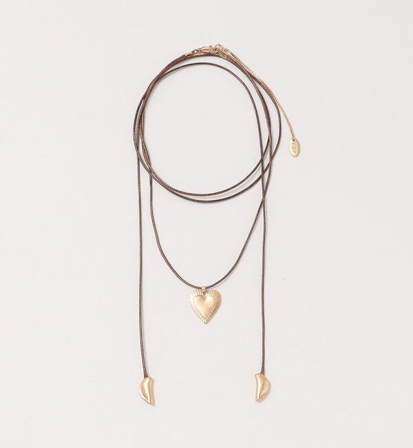 BEAUTY&YOUTH UNITED ARROWS「コード&times;メタルハート チョーカー」|ネックレス|