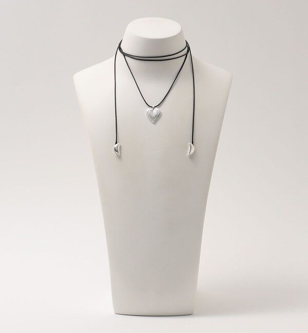 BEAUTY&YOUTH UNITED ARROWS「コード&times;メタルハート チョーカー」|ネックレス|