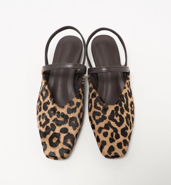 BEAUTY&YOUTH UNITED ARROWS「ヘアー&times;レザー コンビ フラットシューズ」|サンダル|