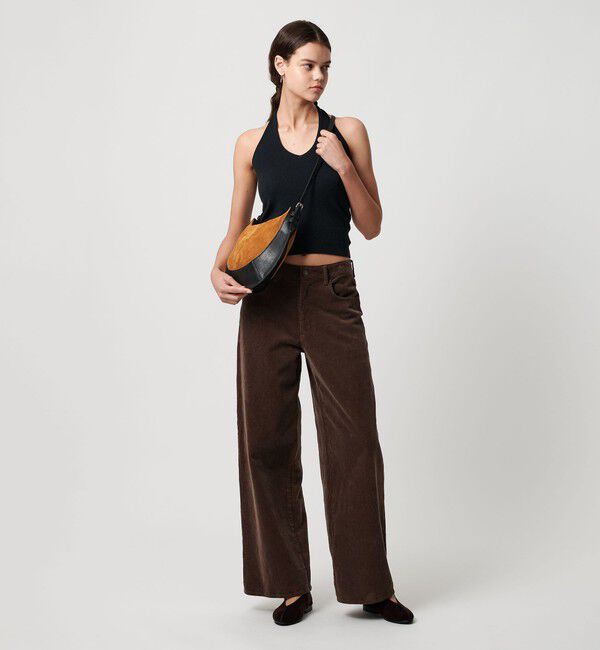 ATTISESSION「＜ATTISESSION＞コンビ レザー ラウンド ショルダー バッグ」|ショルダー・メッセンジャー|