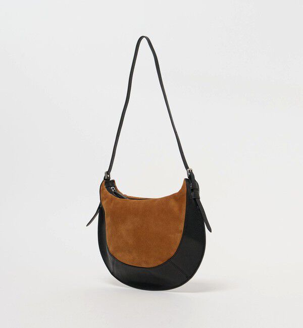 ATTISESSION「＜ATTISESSION＞コンビ レザー ラウンド ショルダー バッグ」|ショルダー・メッセンジャー|