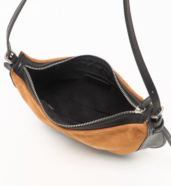 ATTISESSION「＜ATTISESSION＞コンビ レザー ラウンド ショルダー バッグ」|ショルダー・メッセンジャー|