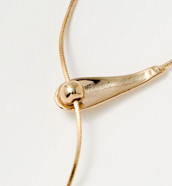 BEAUTY&YOUTH UNITED ARROWS「メタルドロップ スライダーネックレス」|ネックレス|