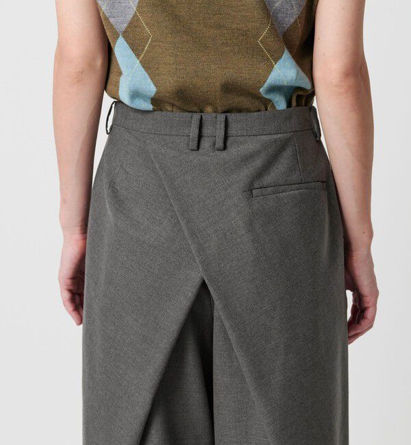 BEAUTY&YOUTH UNITED ARROWS「バックラップ タックワイドパンツ -ウォッシャブル-」|スラックス|