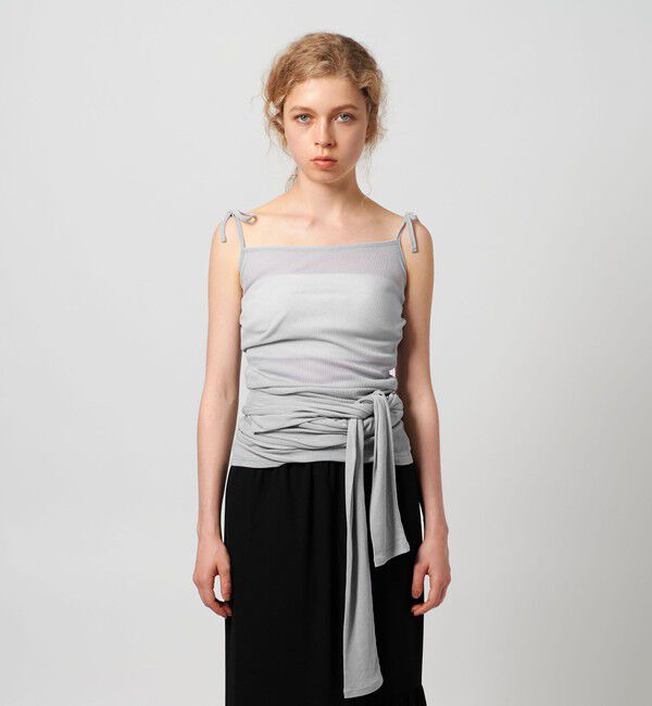 ATTISESSION「＜ATTISESSION＞コットン ナイロン リブ マルチウェイ トップス」|Tシャツ・カットソー|