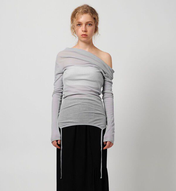 ATTISESSION「＜ATTISESSION＞コットン ナイロン リブ マルチウェイ トップス」|Tシャツ・カットソー|